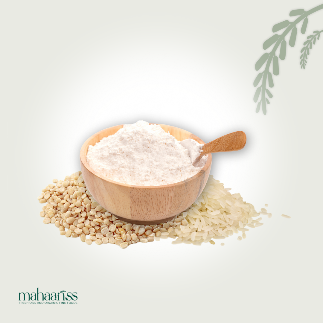 Natural Roasted Urid and Rice Flour Mix